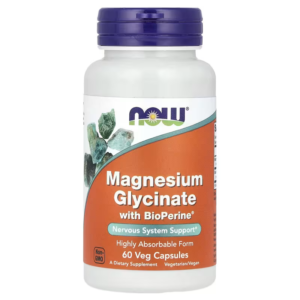 Magnesium Glycinate with BioPerine - 60 Capsules Vegetales